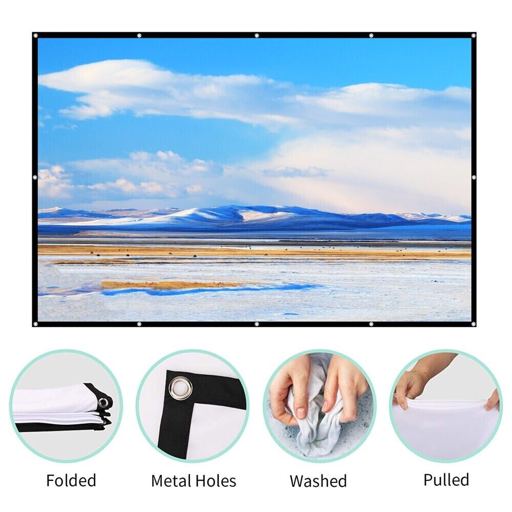 150" roll-up projector screen projector screen projection screen 16:9 332x191
