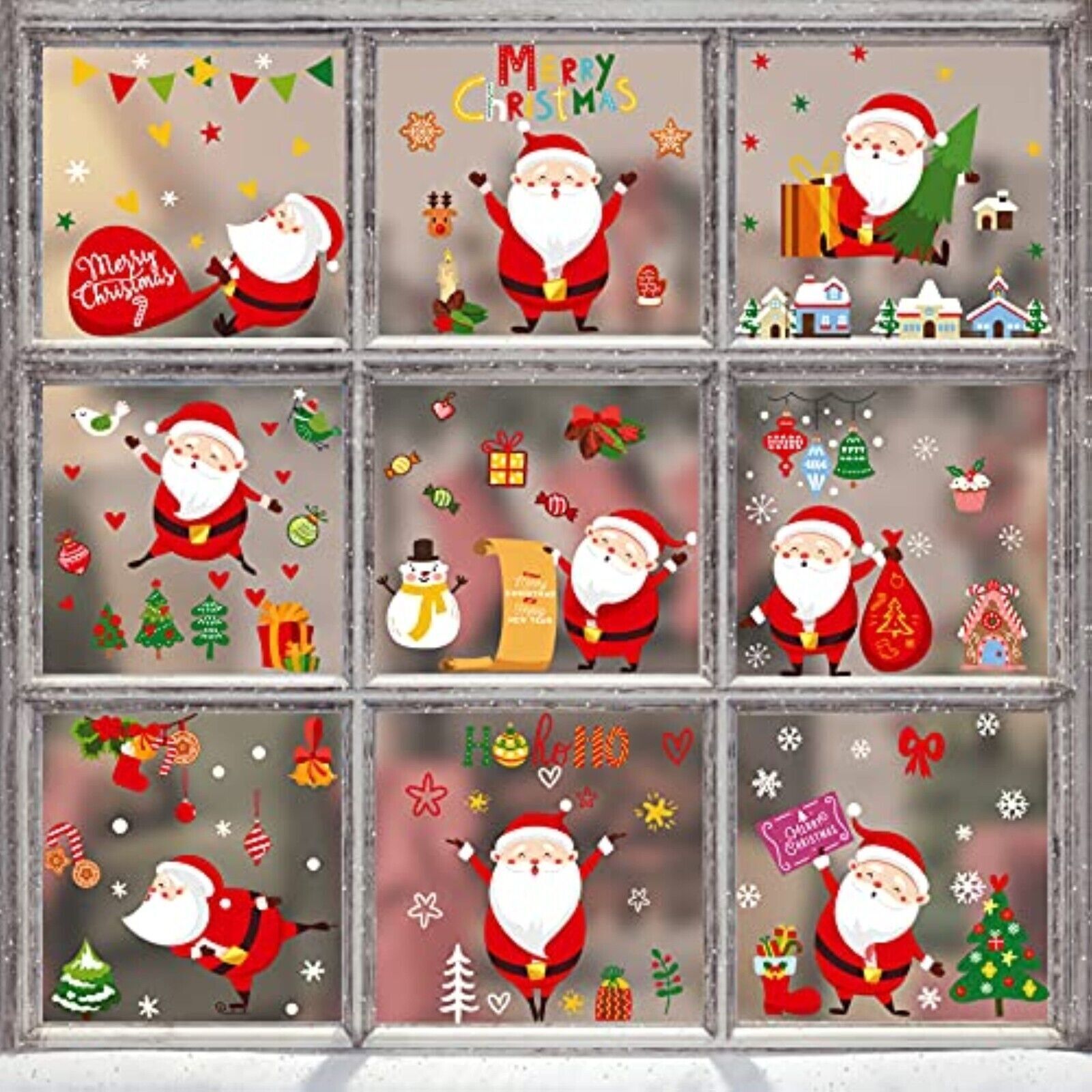 Fensterbilder Weihnachten Selbstklebend Fenster sticker Selbstklebend 103-492pcs