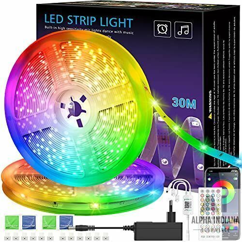30m LED Streifen Licht Musiksynchronisation Farbwechsel RGB LED-Streifen Neu DE