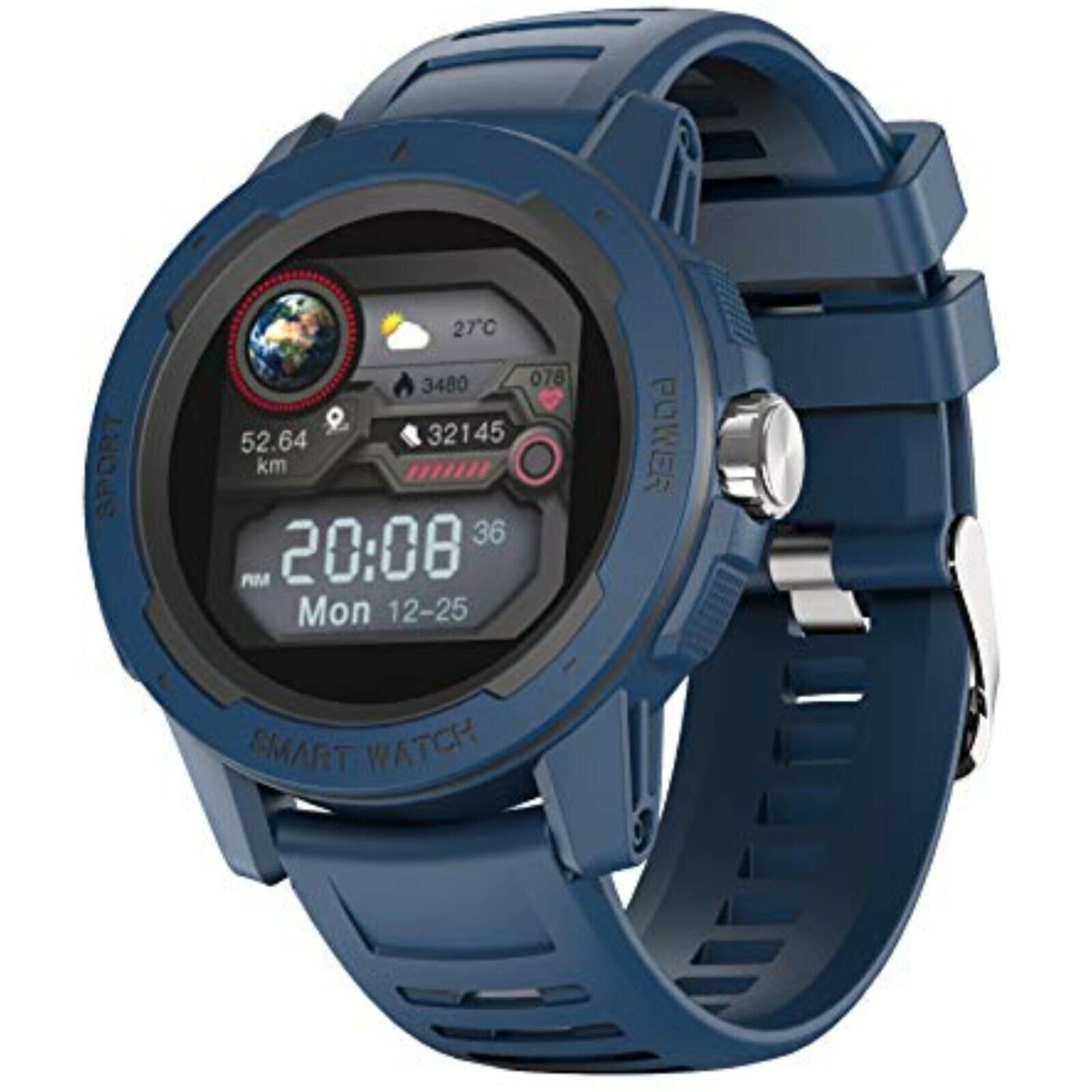 Smartwatch, 1.4 Zoll Touch Farbdisplay, Outdoor Digitale Uhr wasserdichte Sport