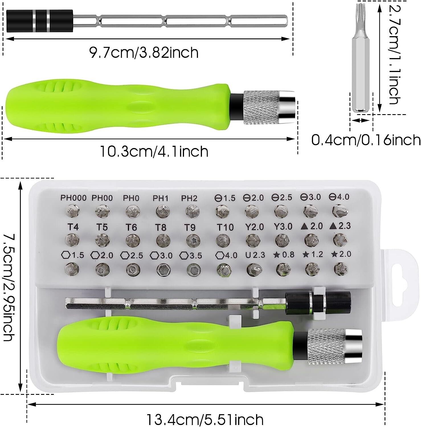 Reparatur Öffnungswerkzeug Kit 32 in 1 Schraubendreher Satz Für Uhren Laptop PC