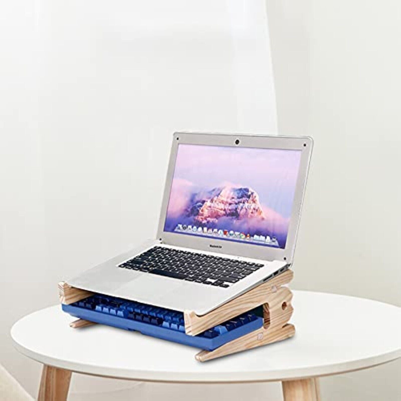 Laptop Ständer Holz, Laptop Halterung, Notebook Ständer, Macbook, Laptopständer