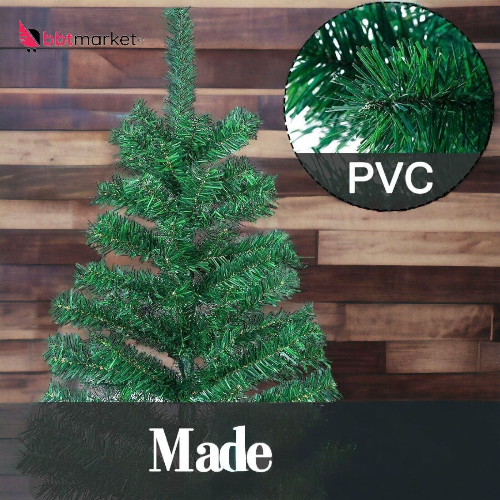 Weihnachtsbaum Grün PVC Künstlicher Kunstbaum Tannenbaum 210cm Christbaum DE neu