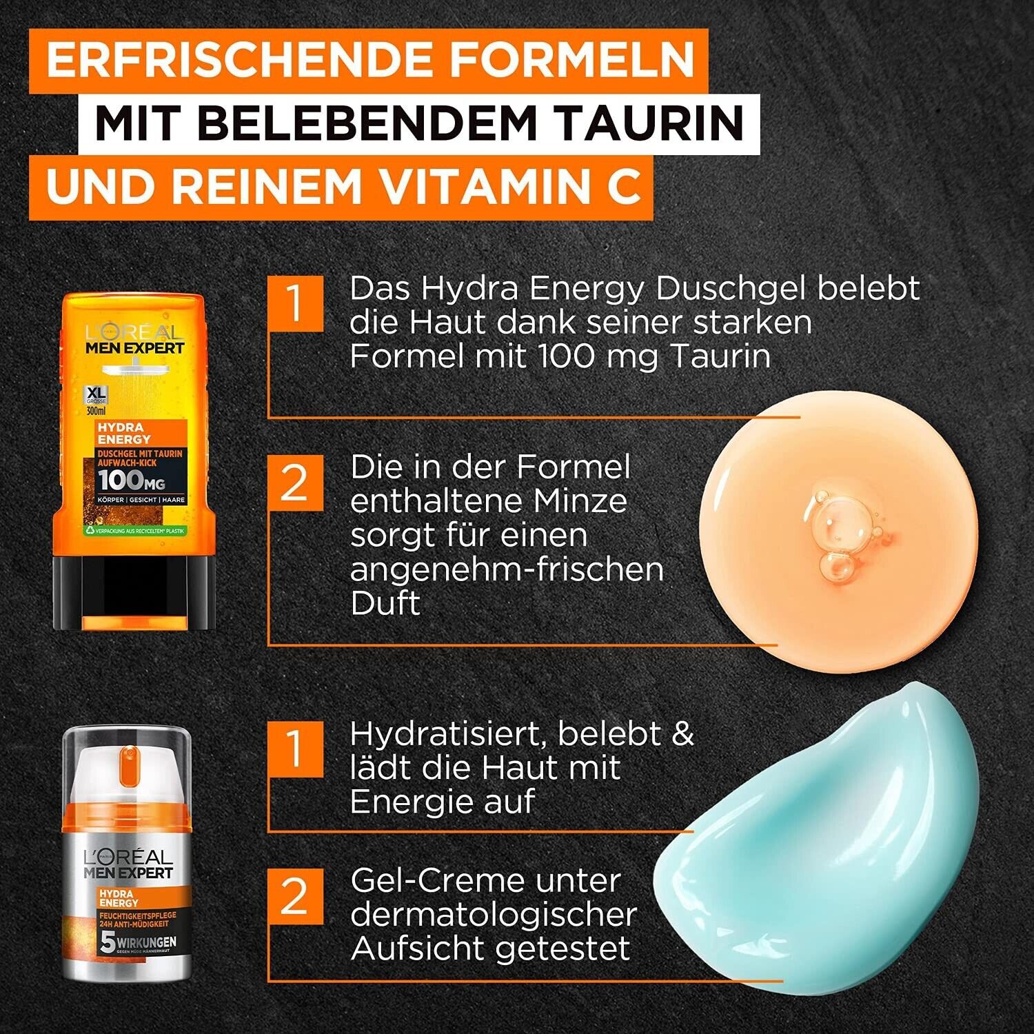 L'Oréal Men Expert Geschenkset Für Männer, Mit Duschgel Creme Feucht 1 X 350 Ml