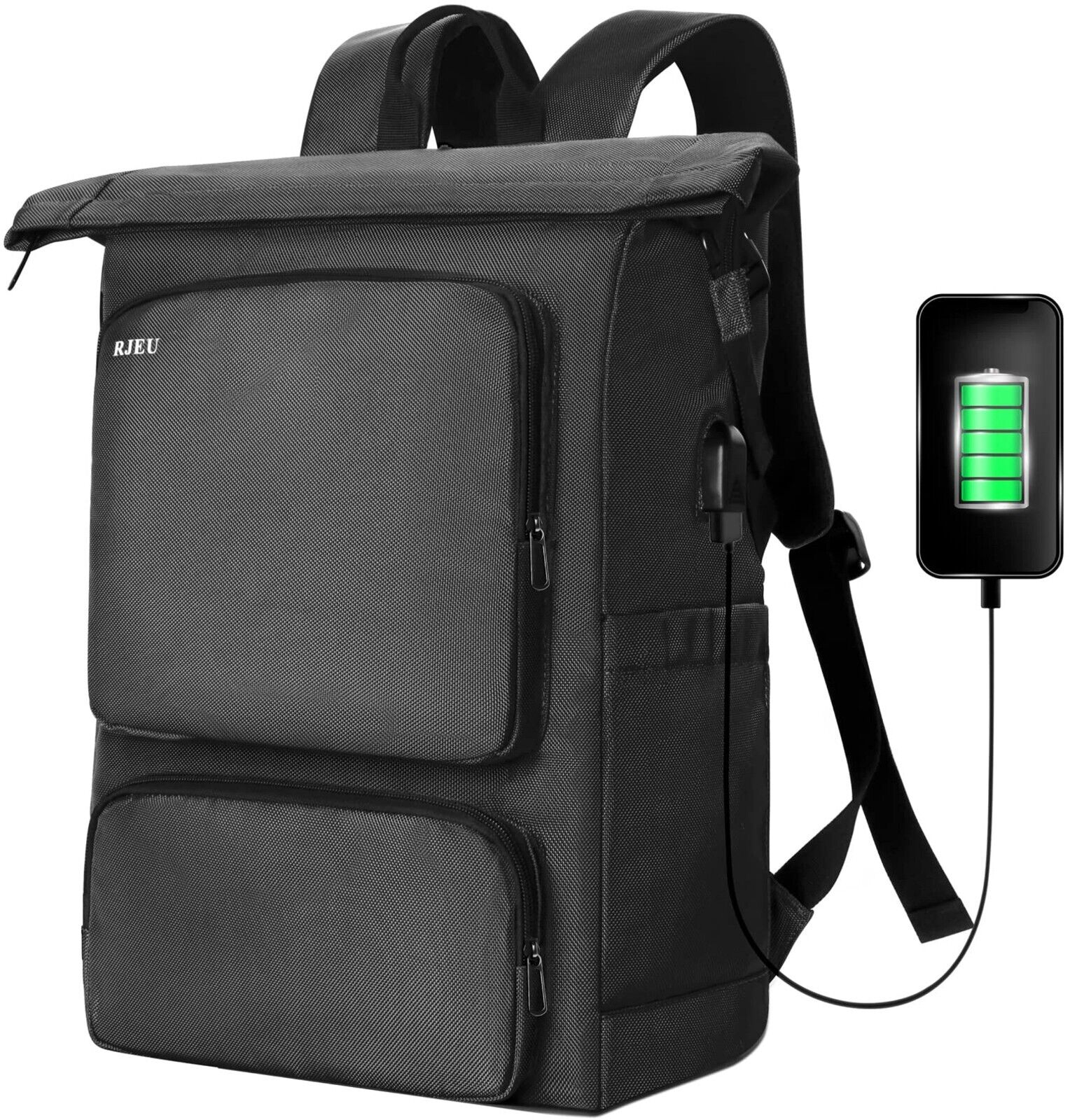 Laptop Rucksack Herren Sport Wandern Arbeit Schulrucksack Backpack 20-35L mitUSB