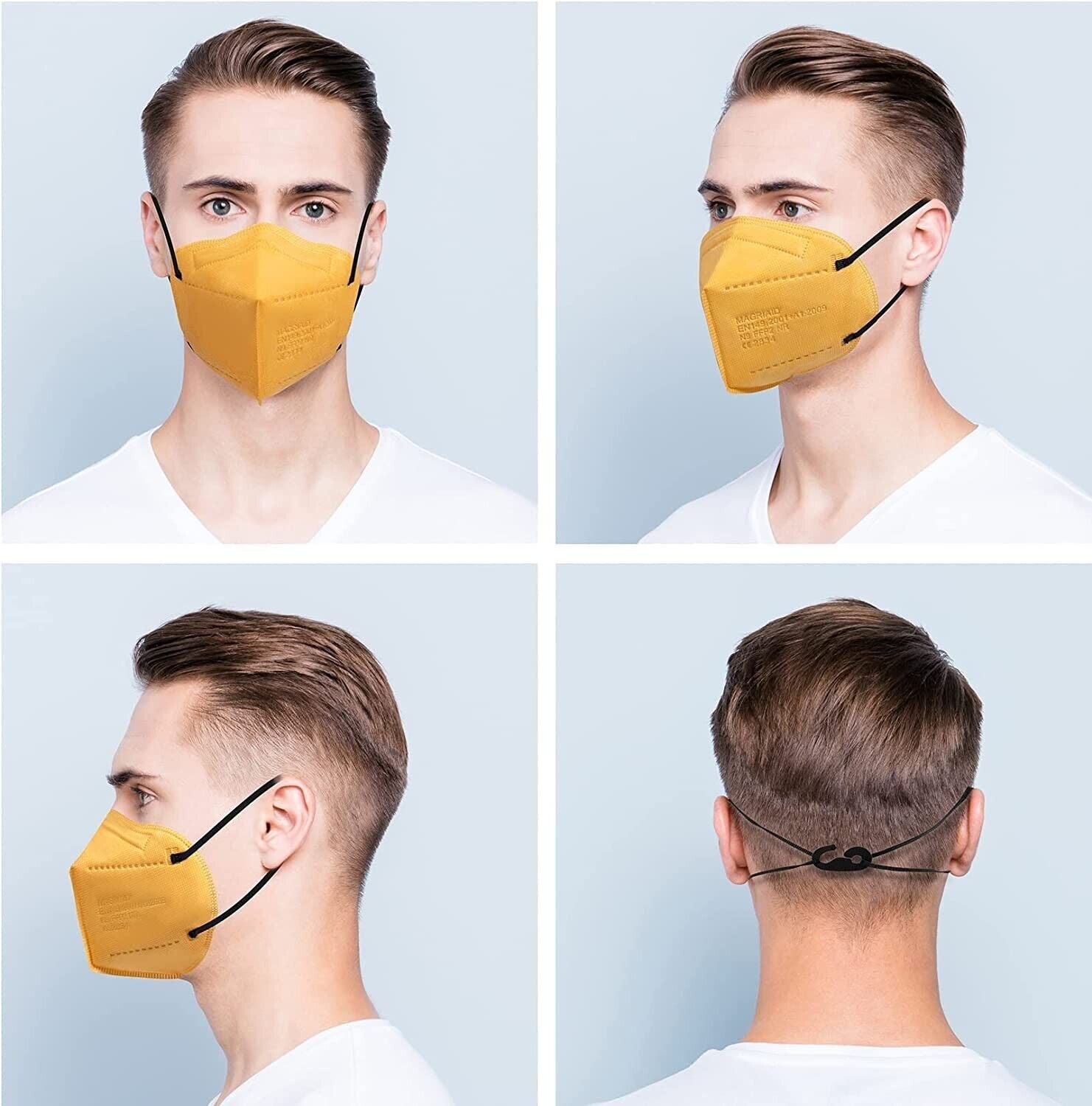 FFP2 Maske Mundschutz 30 Stück Masken Atemschutz Zertifiziert 5-Lagig Hygiene