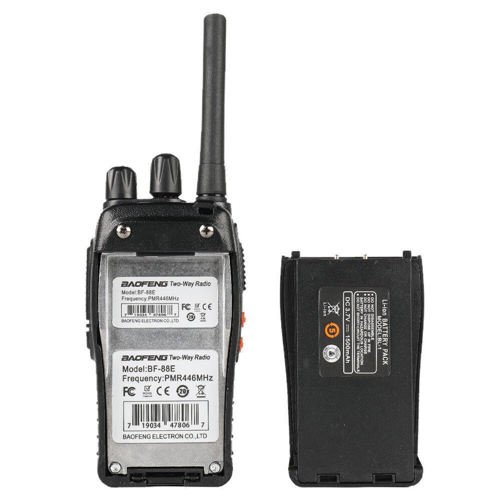 10X BAOFENG PMR446 BF-88E 0.5W 3KM WALKIE TALKIE HAND-FUNKGERÄT AUTO SQUELCH VOX