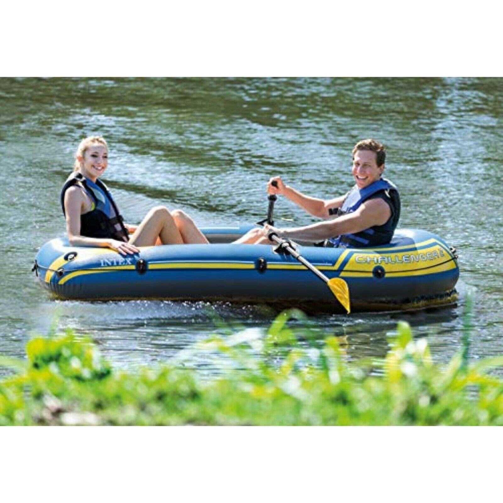 Intex Paddel 2er Set 122 cm - Paddel Ruder Schlauchboot Kajak Ruderboot Boot