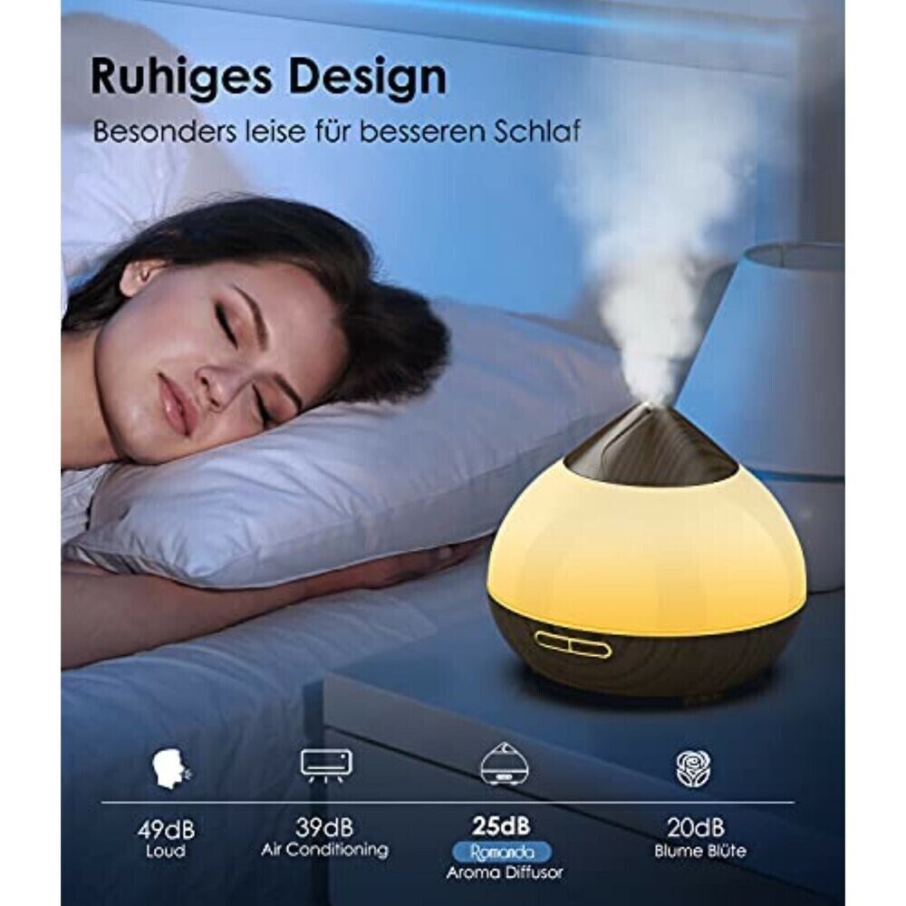 Ultraschall Luftbefeuchter Aroma Diffuser Diffusor Humidifier  7 Led Licht Reine