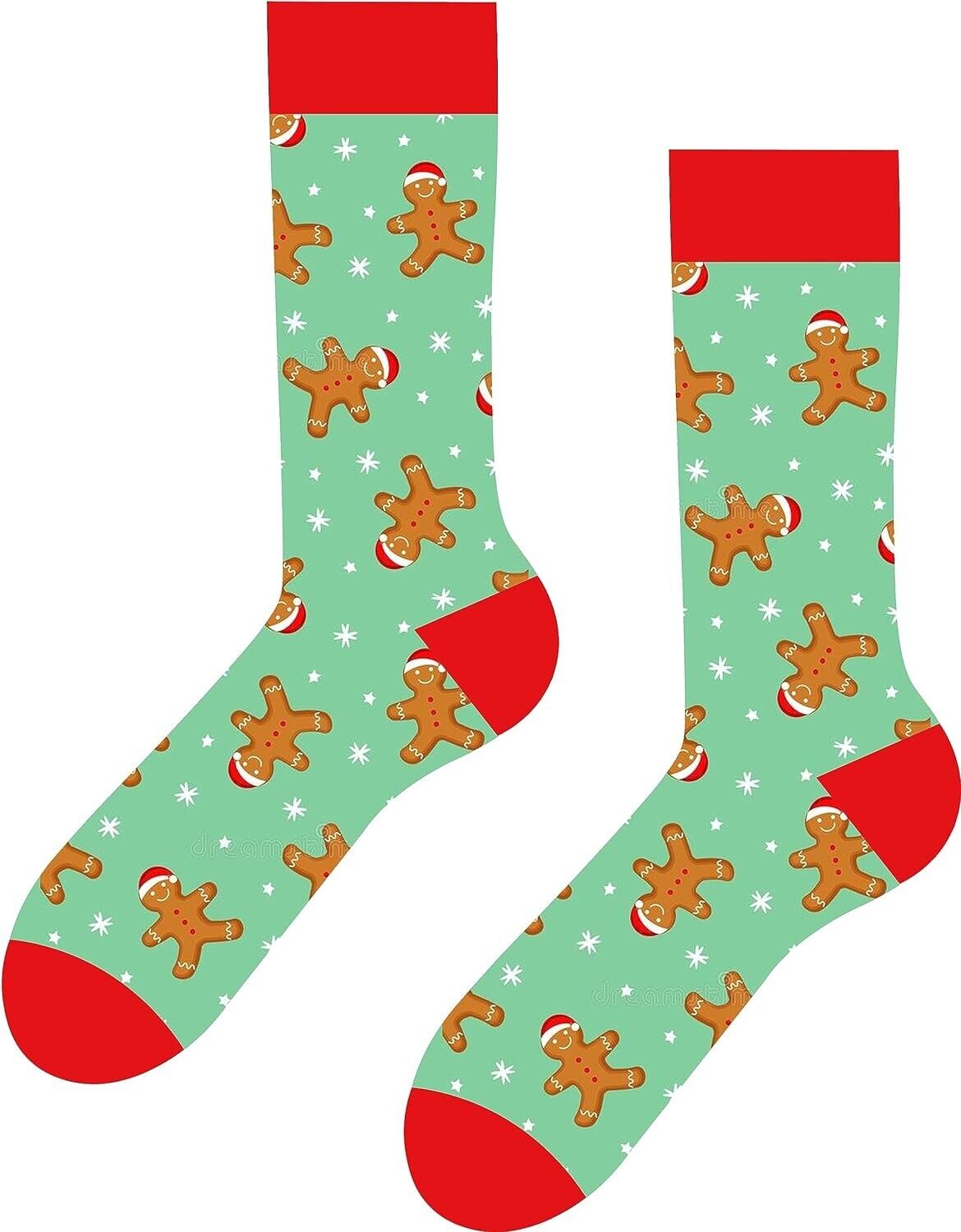 Neujahrsplätzchen gemusterte bunte Socken Weihnachtsgeschenk Weihnachten Socke🎀
