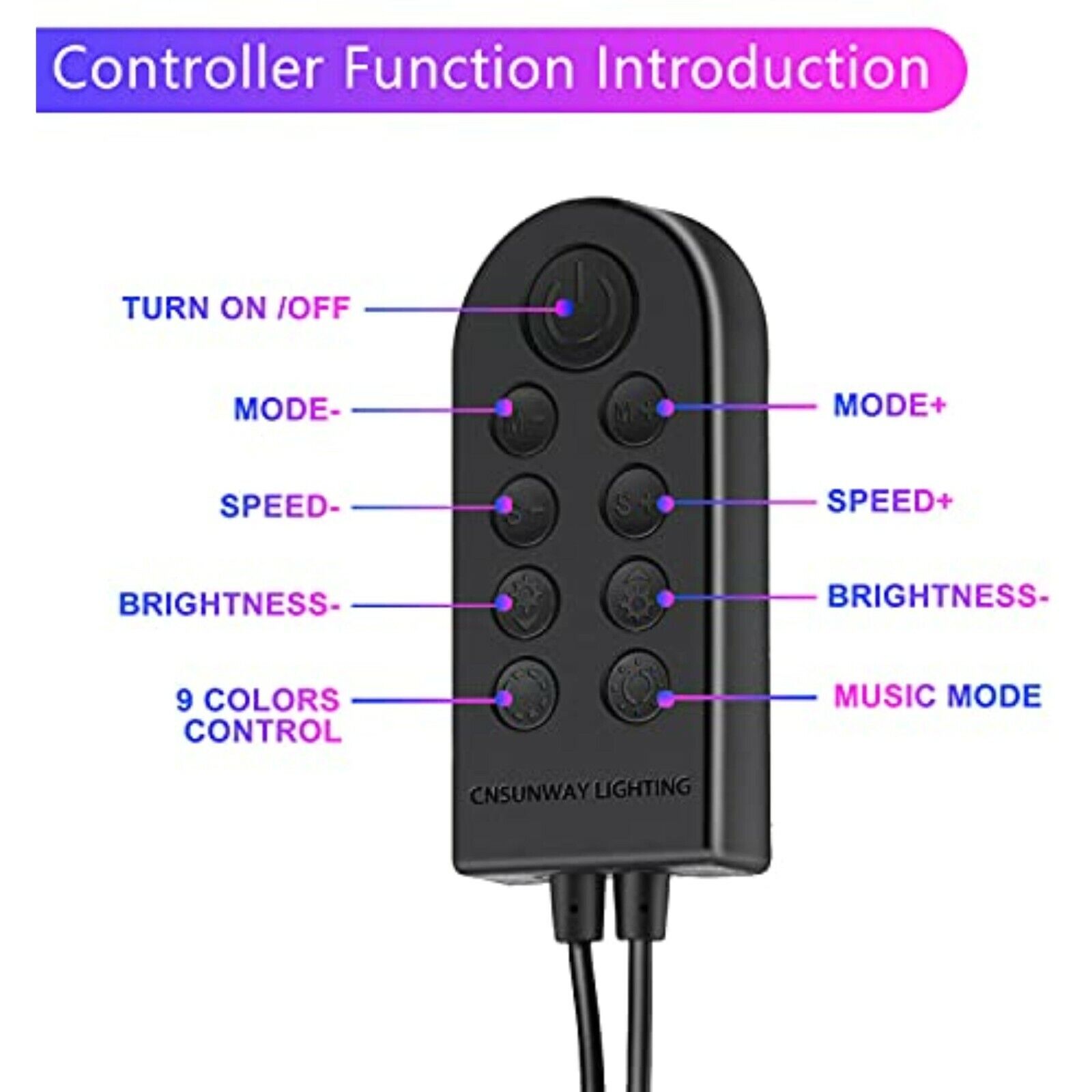 LED Innenbeleuchtung Auto,  4pcs 48 LED Auto LED Strip, Upgrade Zwei-Linien APP