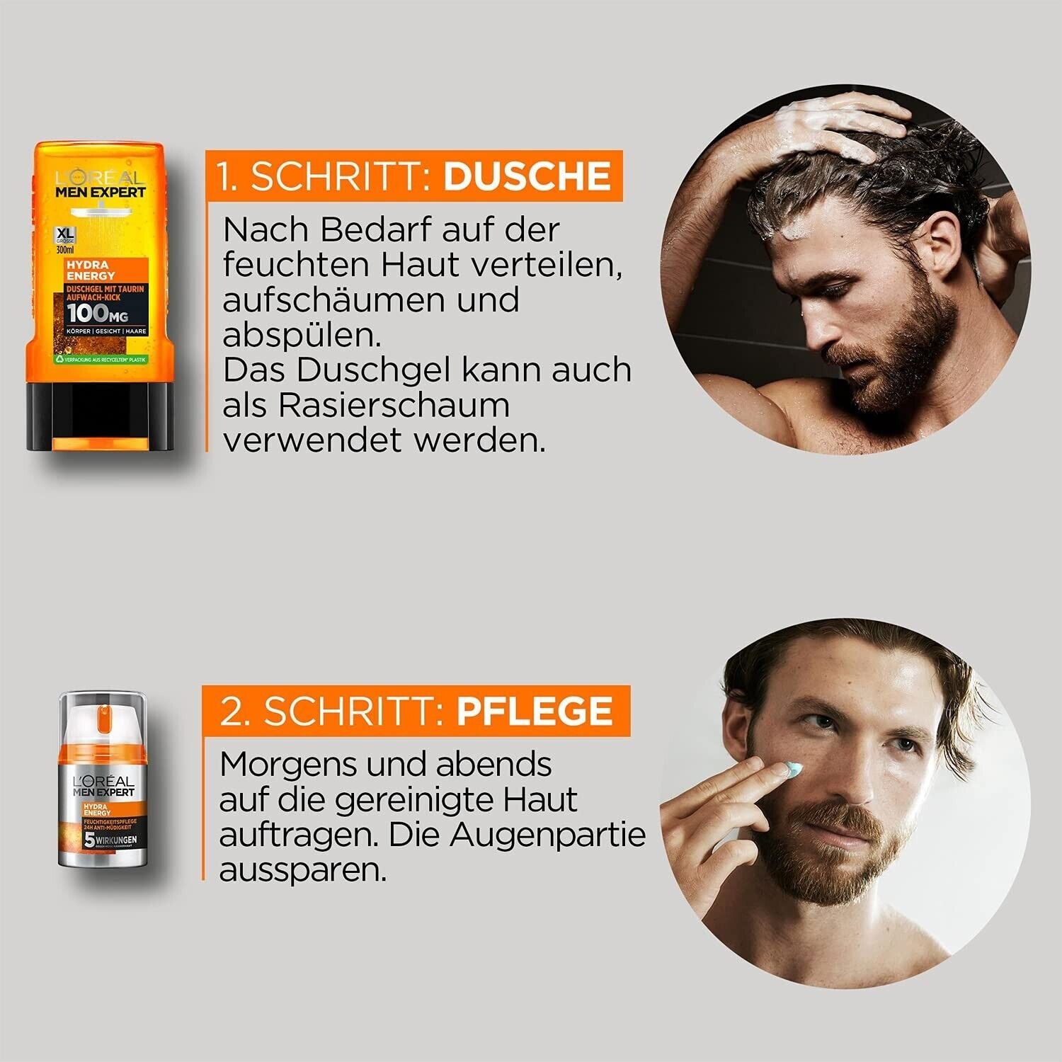 L'Oréal Men Expert Geschenkset Für Männer, Mit Duschgel Creme Feucht 1 X 350 Ml