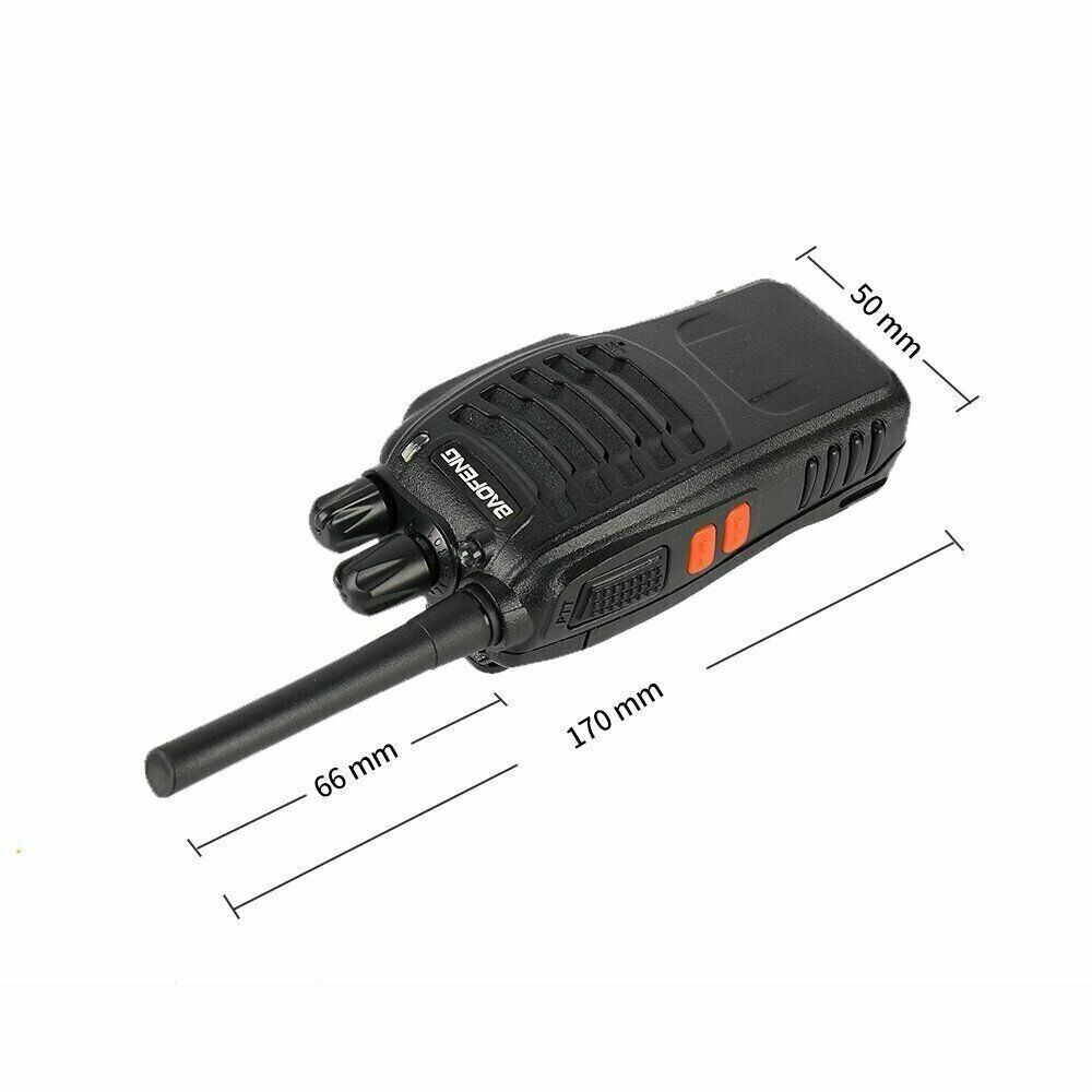 Walkie Talkie, 2er-Pack Wiederaufladbares 16 Kanälen,UHF, 446MHz Lizenzfrei