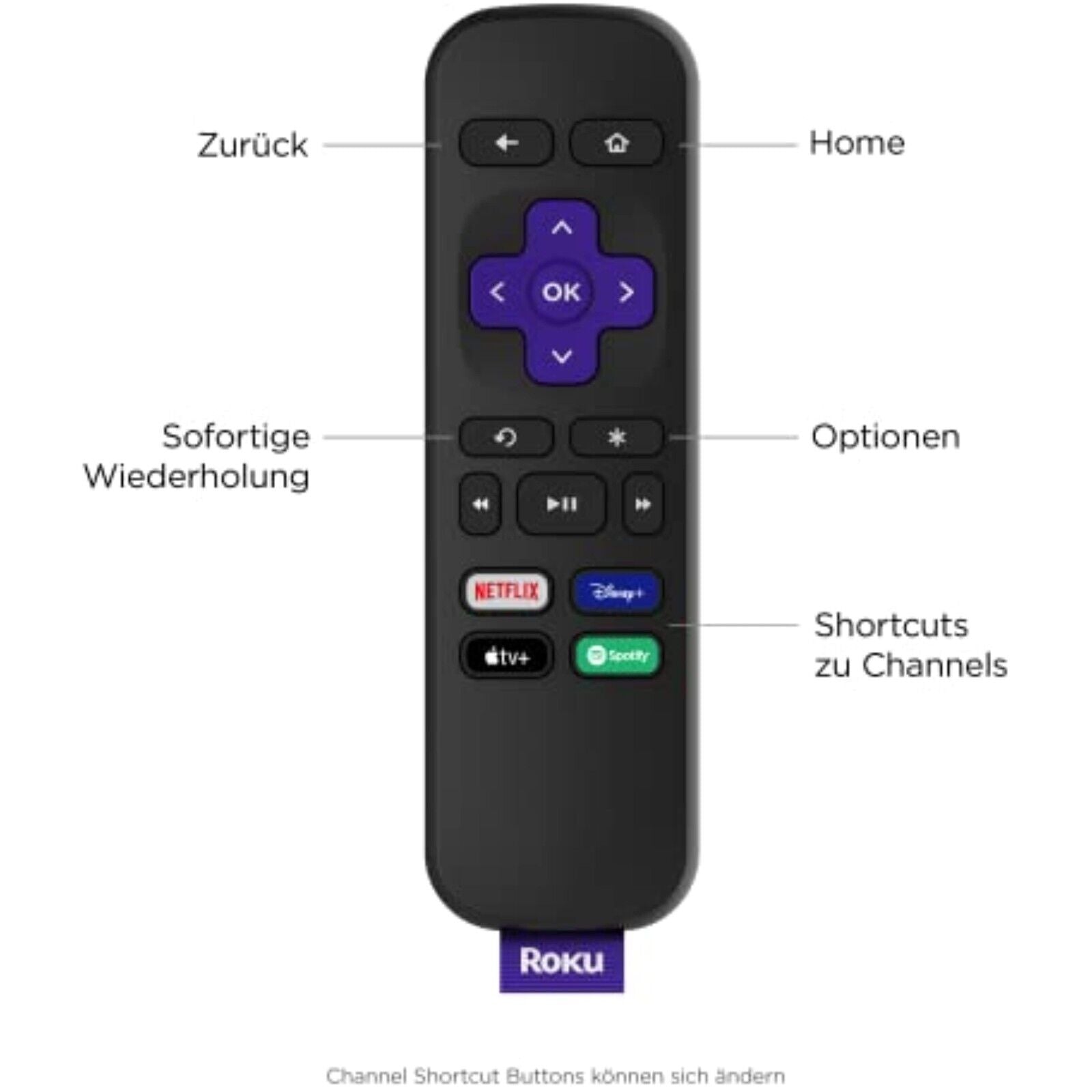 ROKU Express HD Streaming Media Player mit Fernbedienung | Schwarz NEU & OVP