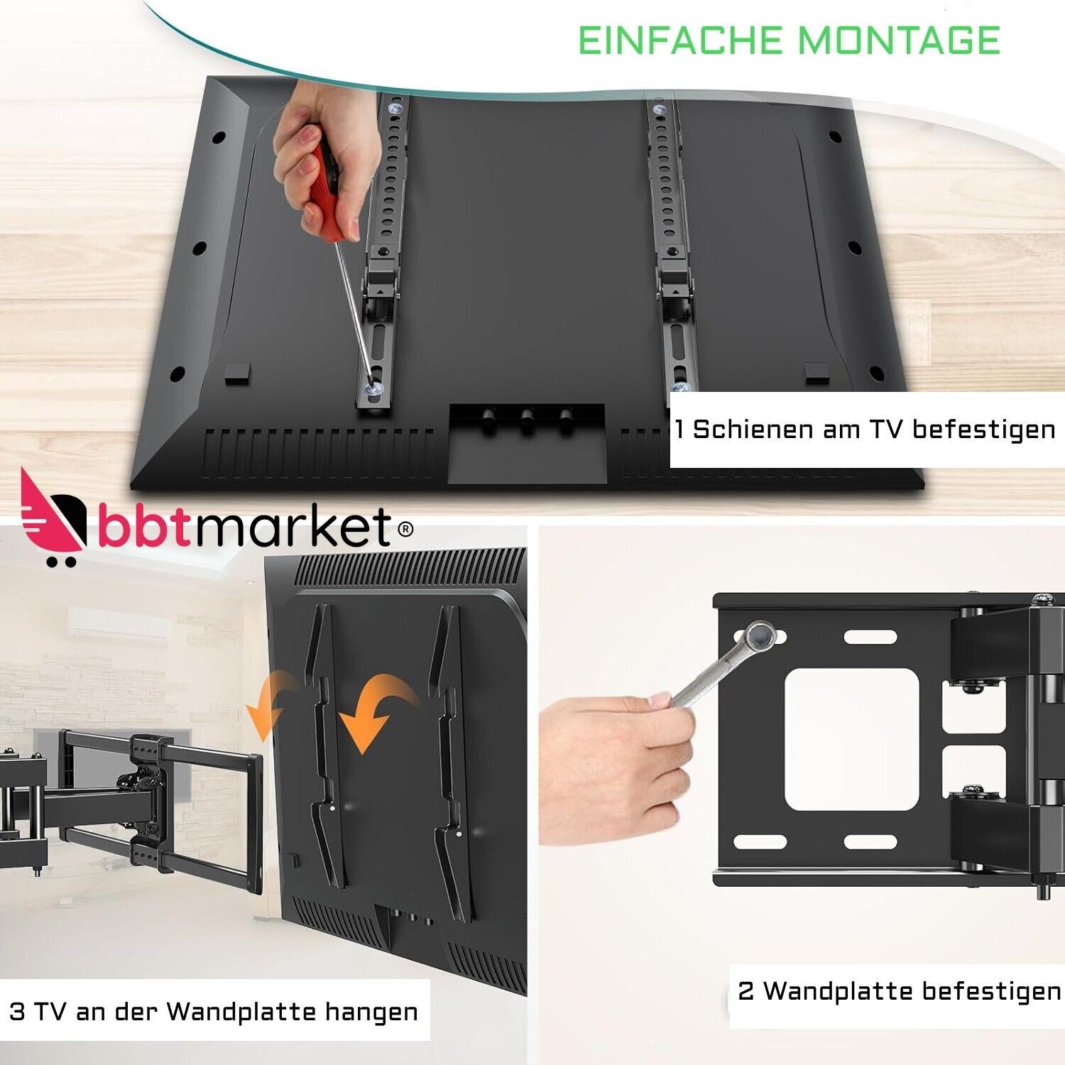 TV Wandhalterung LED LCD 37 – 70 Zoll schwenkbar Wandhalter Fernseher neigbar