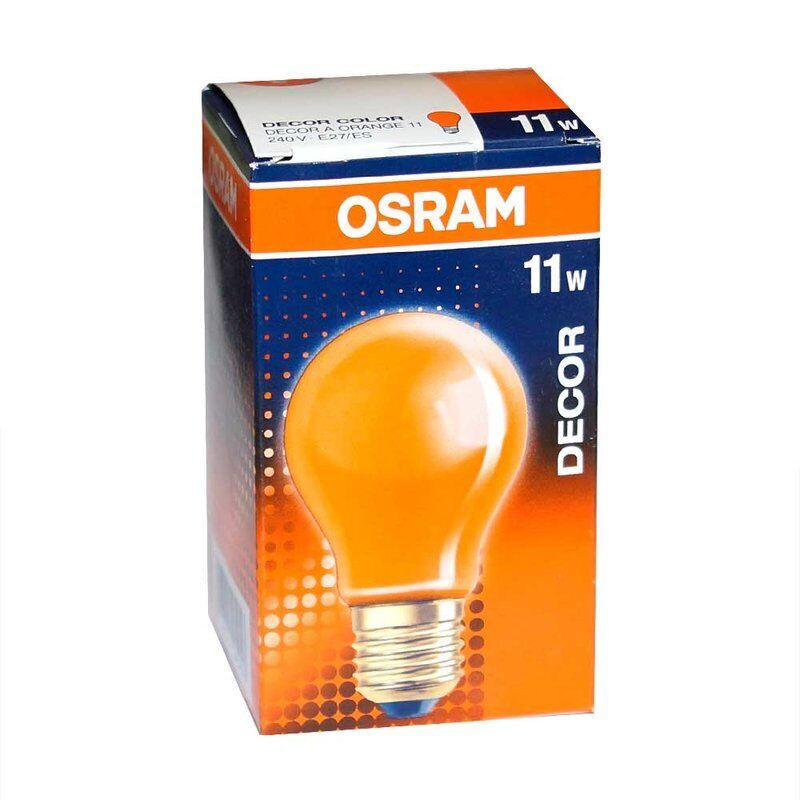 Osram Glühbirne 11W Rot Gelb Grün Orange Blau E27 Glühlampe Glühbirnen- 50er Set