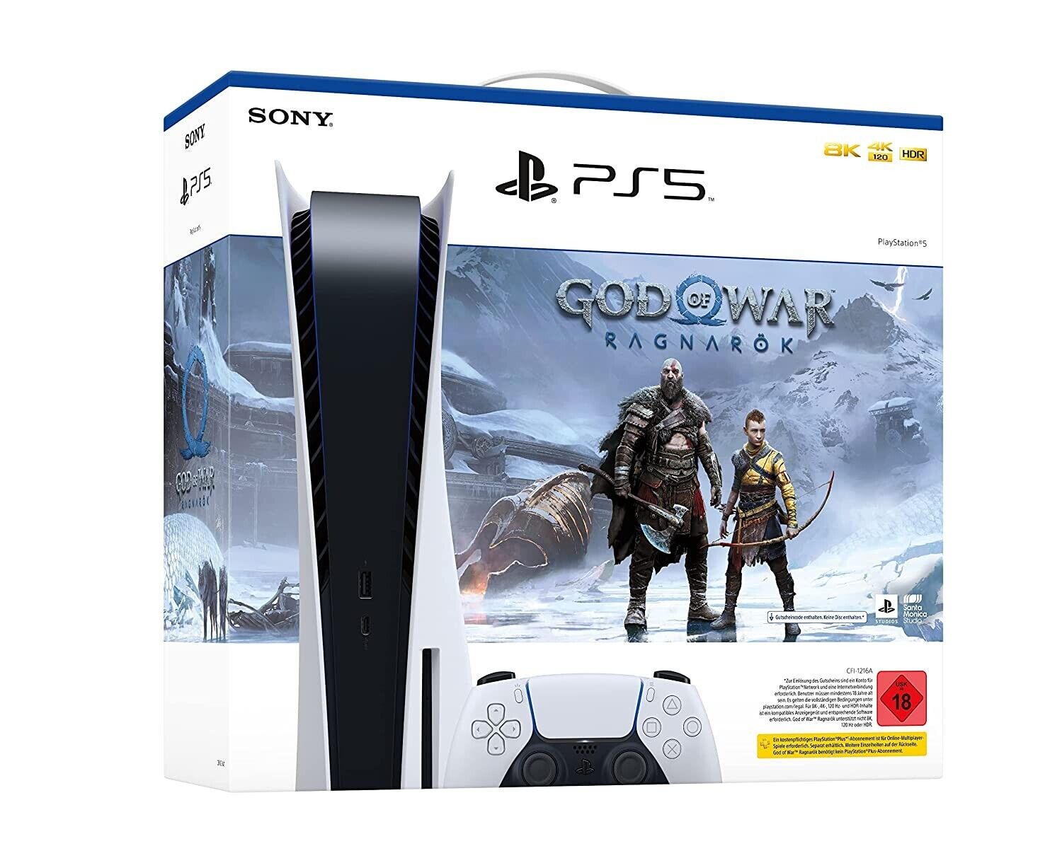 Sony PlayStation 5 Disc Edition God of War Ragnarök Bundle - NEU - HÄNDLER