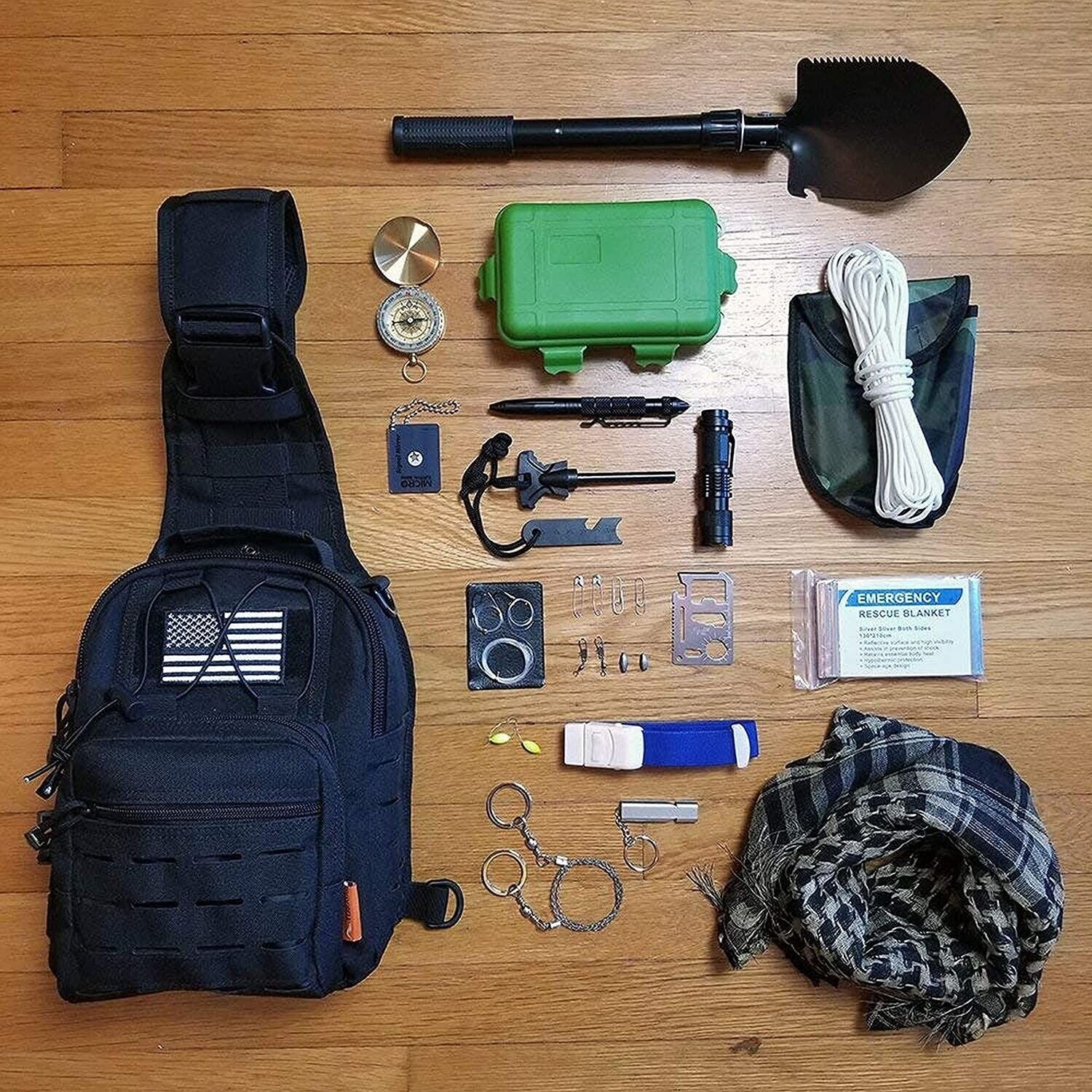 Außen Notfall Survival Gear Kit Set Camping Multitool Erste Hilfe Kasten Outdoor