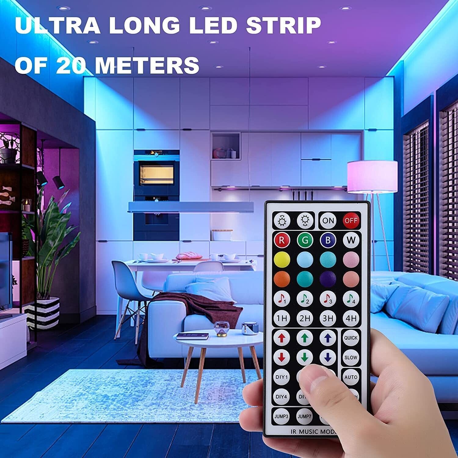 LED Stripe RGB Leiste Streifen Bluetooth Strip Band Leuchte Lichterkette 10m-20m