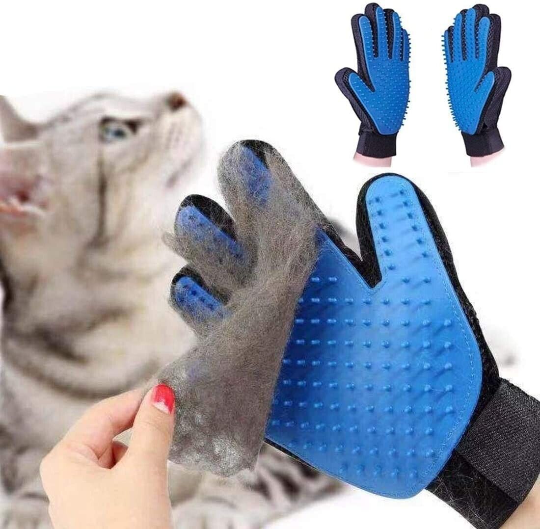 Fellpflege Handschuh Katze, Haustier Handschuh Bürste Tierhaar Pet Fellpflege