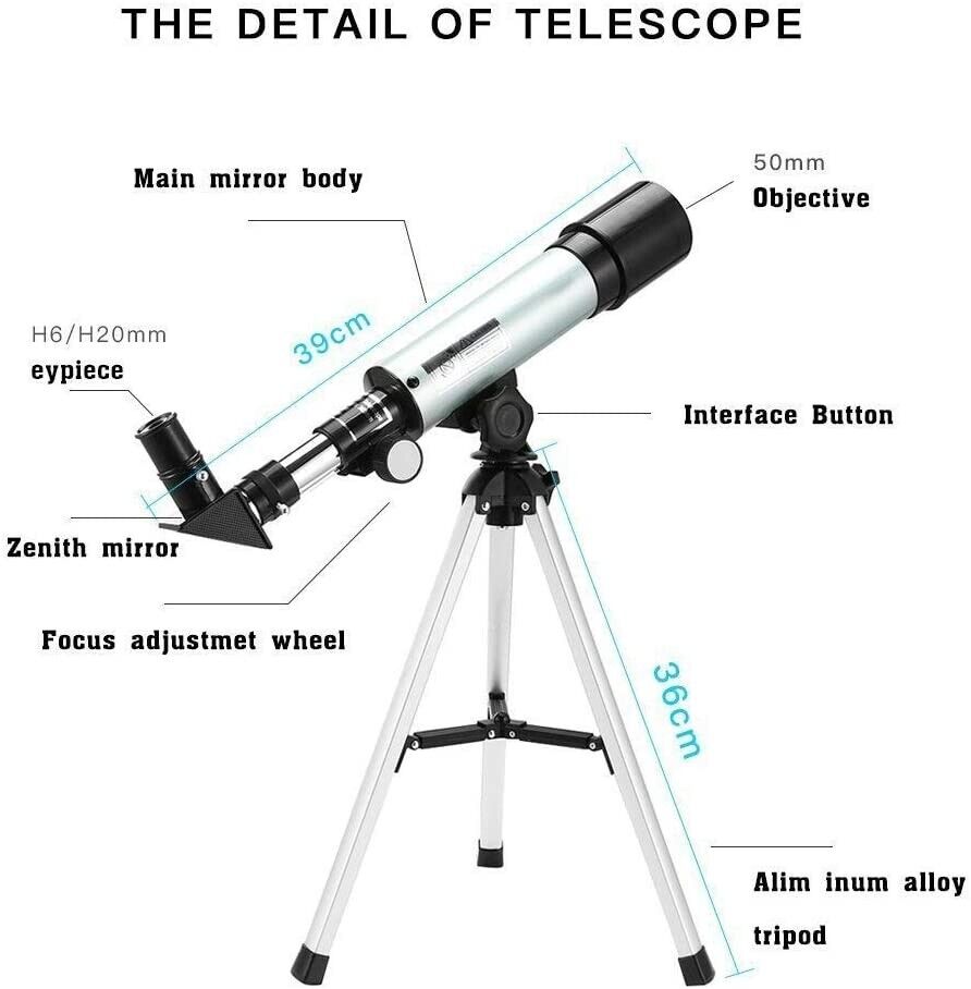 NEU Teleskop Astronomisches Hohes Stativ Mobile Holder für Kinder Einsteiger