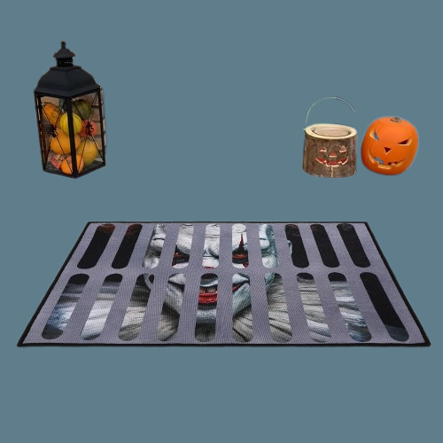Halloween Lustige Horror Fußmatte，3D Halloween Fußmatte, Wasserdichter-NEU