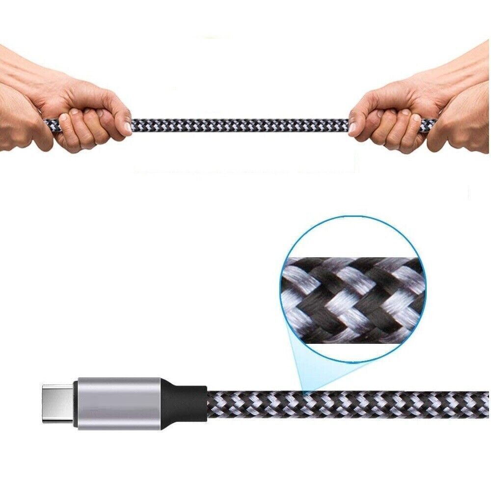 TOPK USB C Kabel [2 Stück 2 m] Typ C Ladekabel Nylon Sync Datenkabel Kompatibel