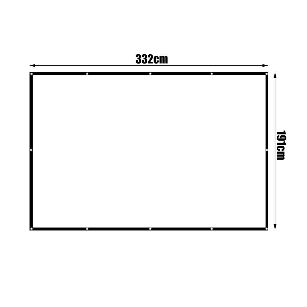 150" Rolleinwand Beamerleinwand Beamer Leinwand Projektionsleinwand 16:9 332x191