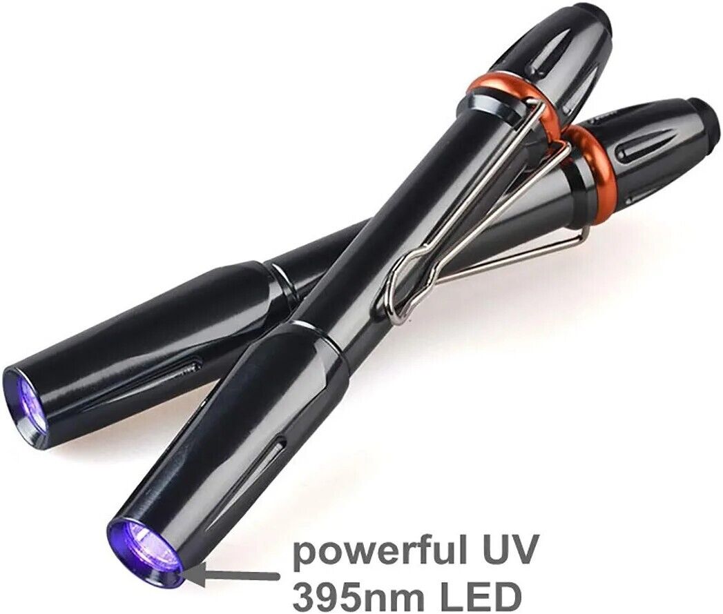 NEU LED UV Ultra Violet Flashlight 395nM Blacklight Pen Torch Light Lamp-DE