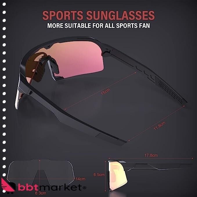 Fahrrad Brille Polarisierte Sonnenbrille Outdoorsport Brille  - NEU