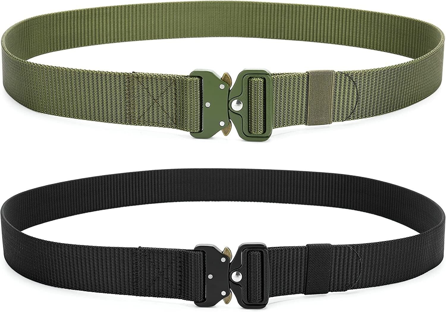 2er Herren Taktischer Gürtel Belt Nylon Militär Armee Schnalle Military Outdoor