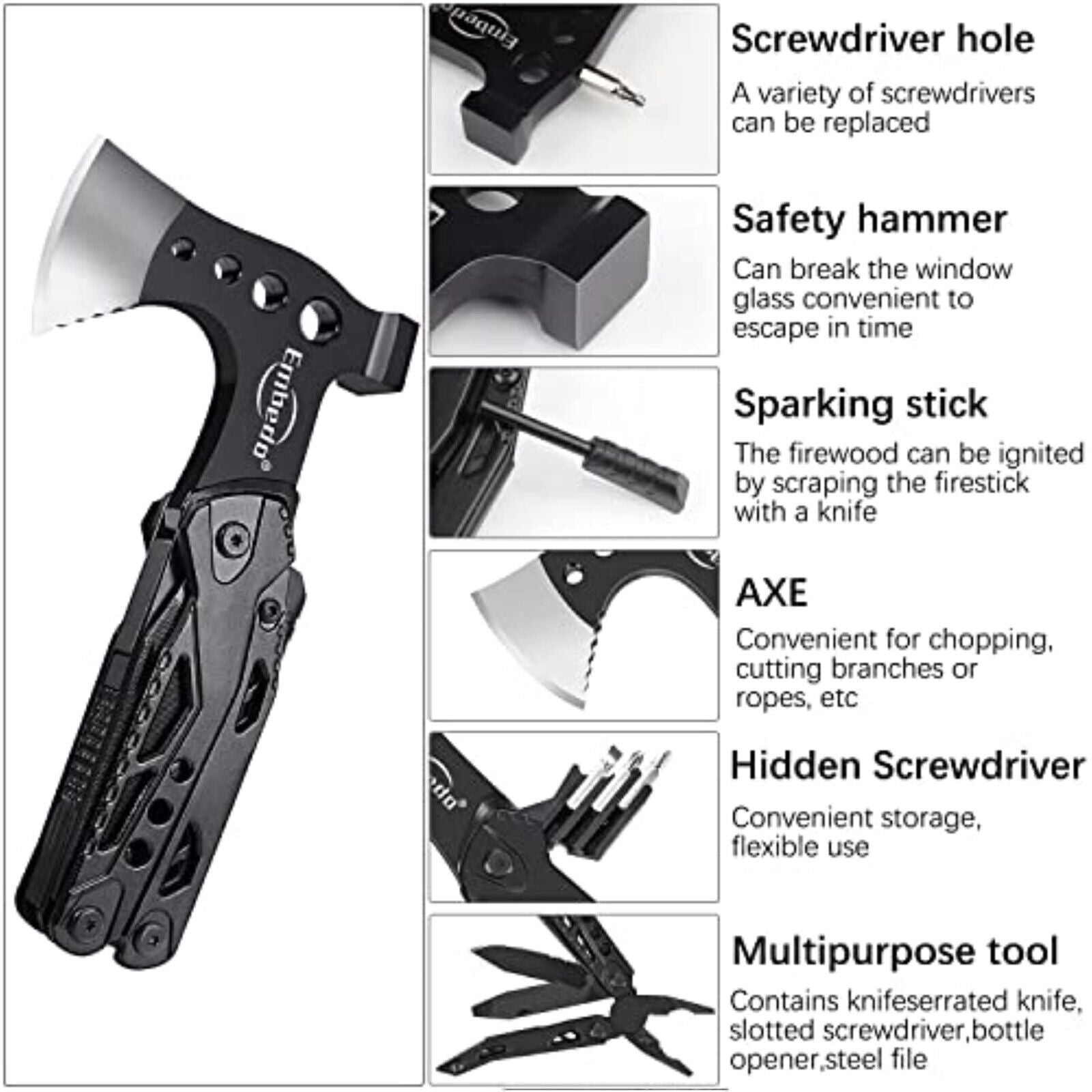 Multitool Multifunktionswerkzeug Zange Outdoor Edelstahl Multi tool Werkzeug Axt