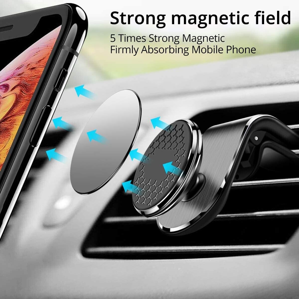 Handyhalterung Auto Magnet Lüftung, Universal Handyhalter, für iPhone, Samsung