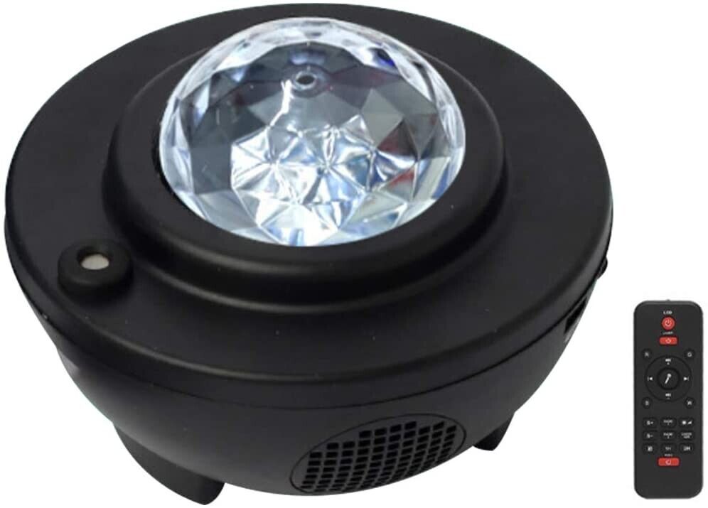 Bluetooth LED Sternenhimmel Lampe Projektor schwarz Musik Starry Stern Nachtlich
