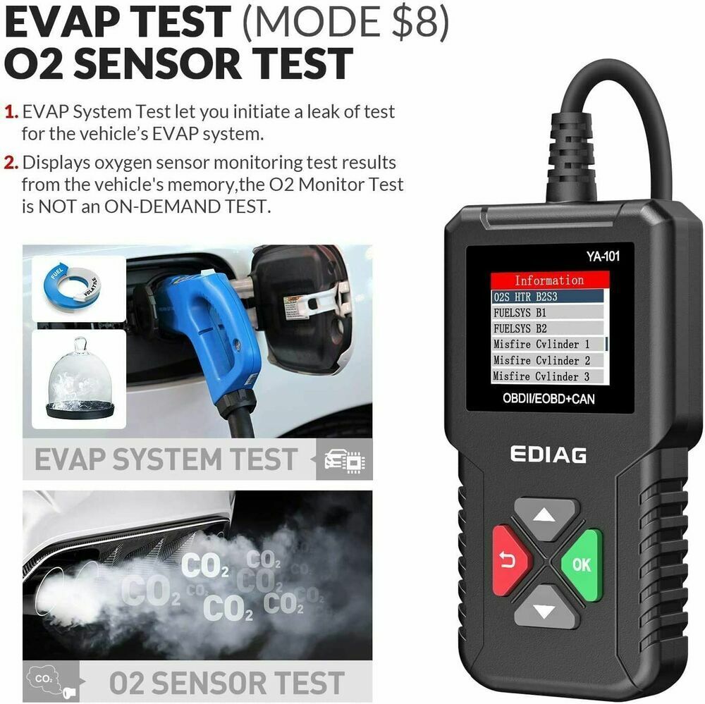 OBD2 Diagnosegerät Tool Auto KFZ EOBD Scanner Fehlerauslesegerät