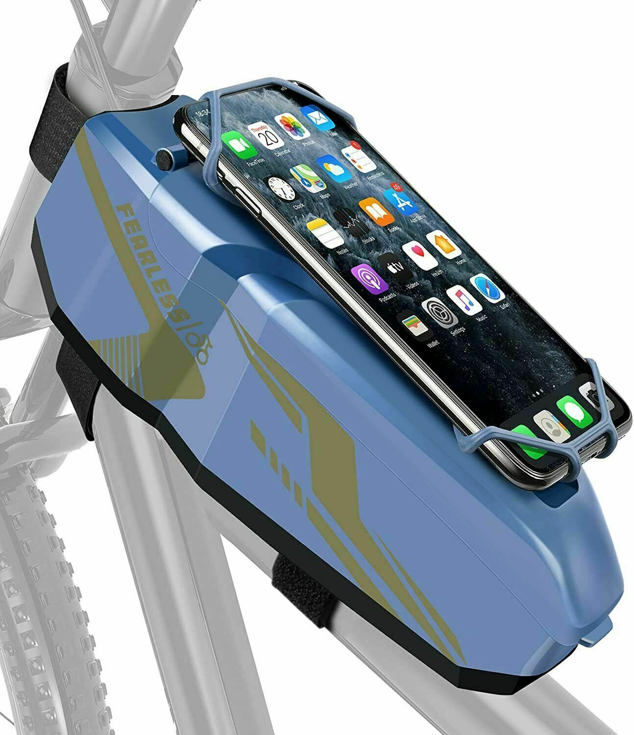 Fahrrad Rahmentasche Wasserdicht 360 verdrehbare Fahrrad Handyhalter Cevapro neu