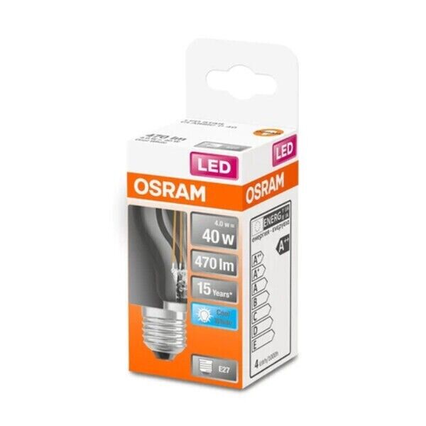 Osram LED Filament Tropfen 4W = 40W E27 klar 470lm cool neutralweiß 4000K_1stück