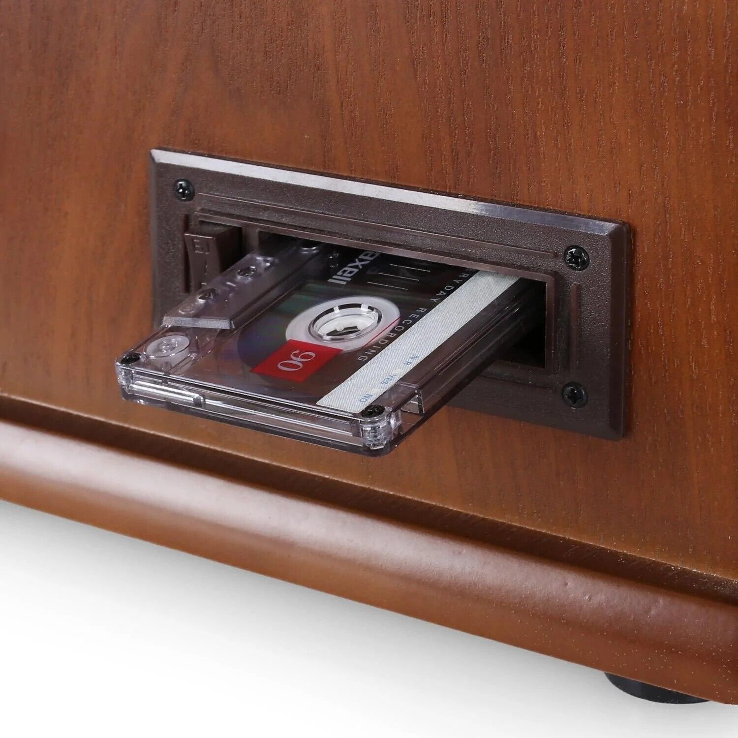 Plattenspieler Nostalgie Holz Musikanlage USB Plattenspieler Retro Stereoanlage