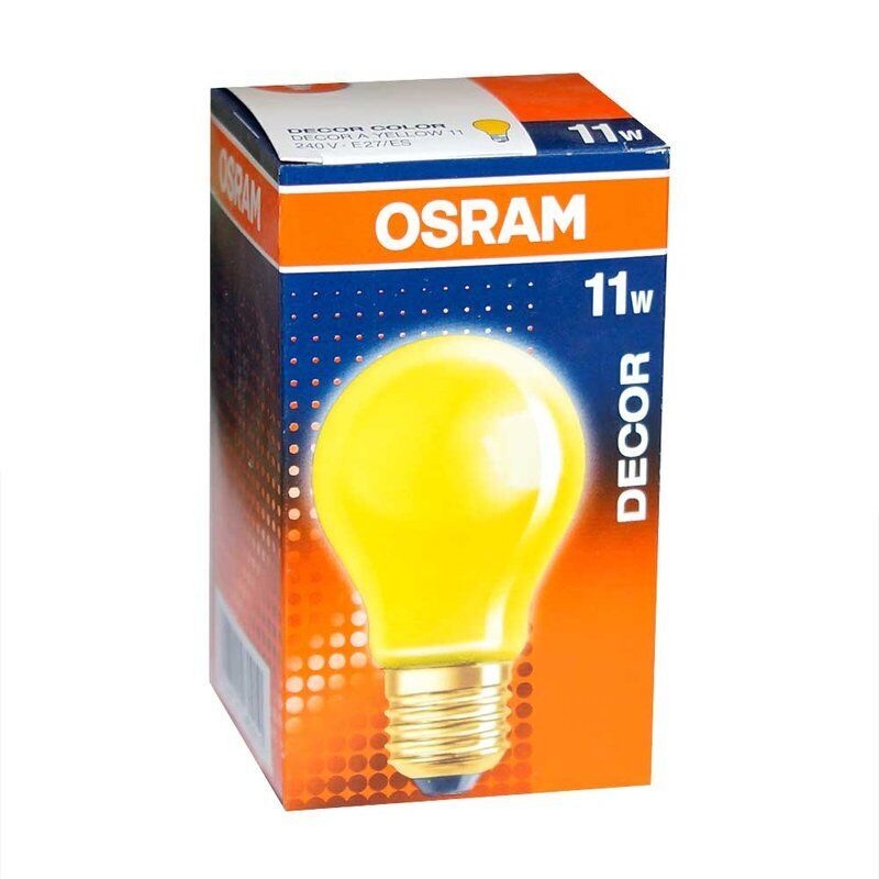Osram Glühbirne 11W Rot Gelb Grün Orange Blau E27 Glühlampe Glühbirnen Set Deco