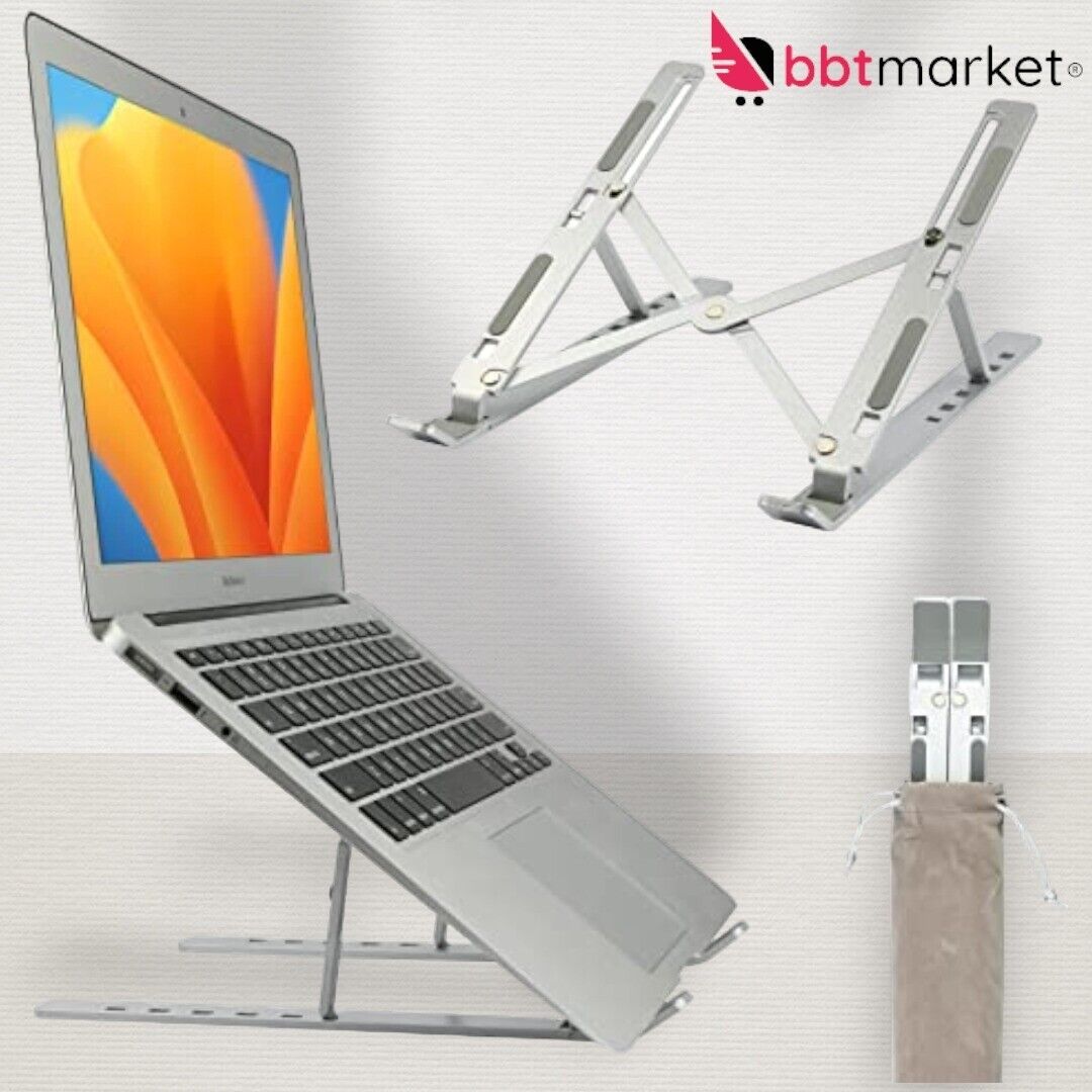 Laptop Notebook Ständer Laptopständer Tablet Halter Halterung Aluminium Faltbar