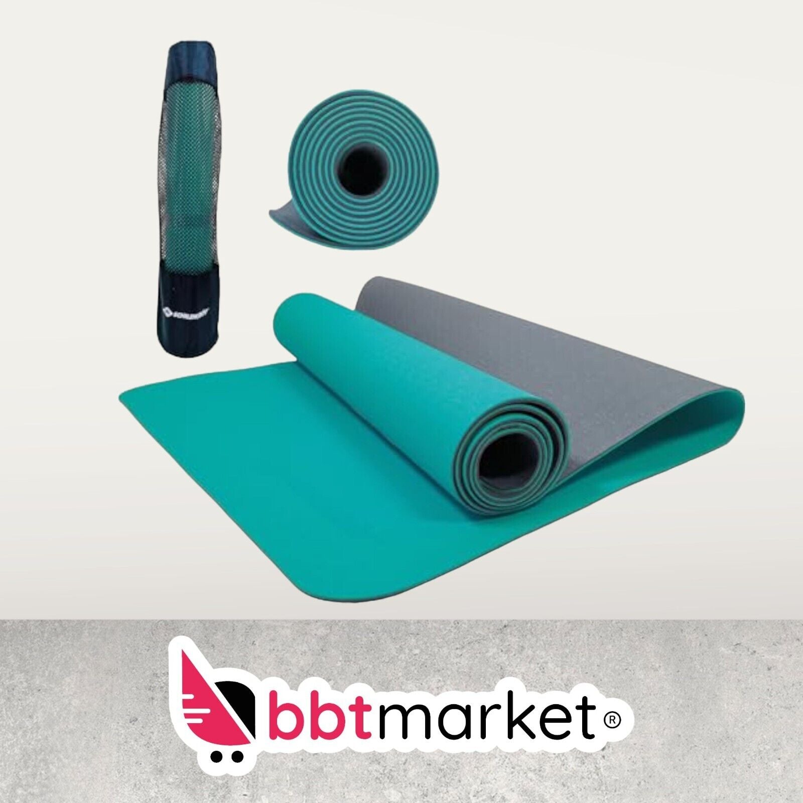 Gymnastikmatte Yogamatte Yoga Pilates Sportmatte 180 x 61 x 0,4 cm PVC-freie