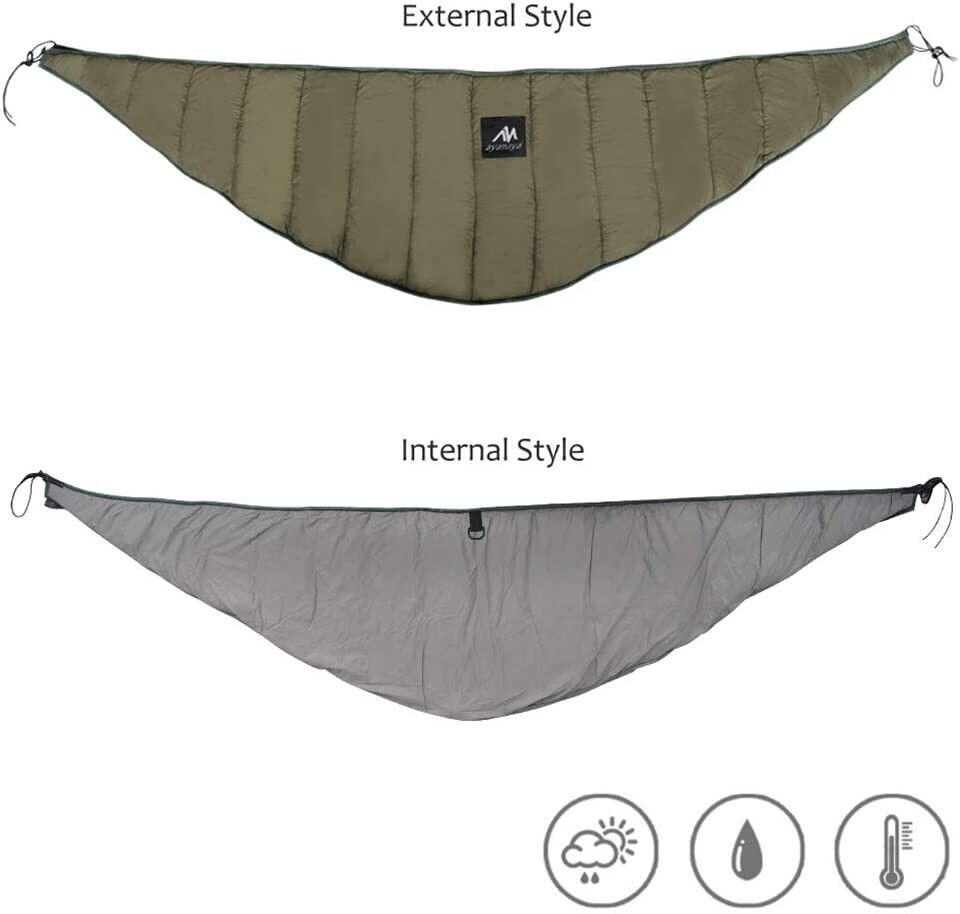 240cm Hängematte cover，unter Underquilt Ultraleicht，komfort Warm für Wandern DE