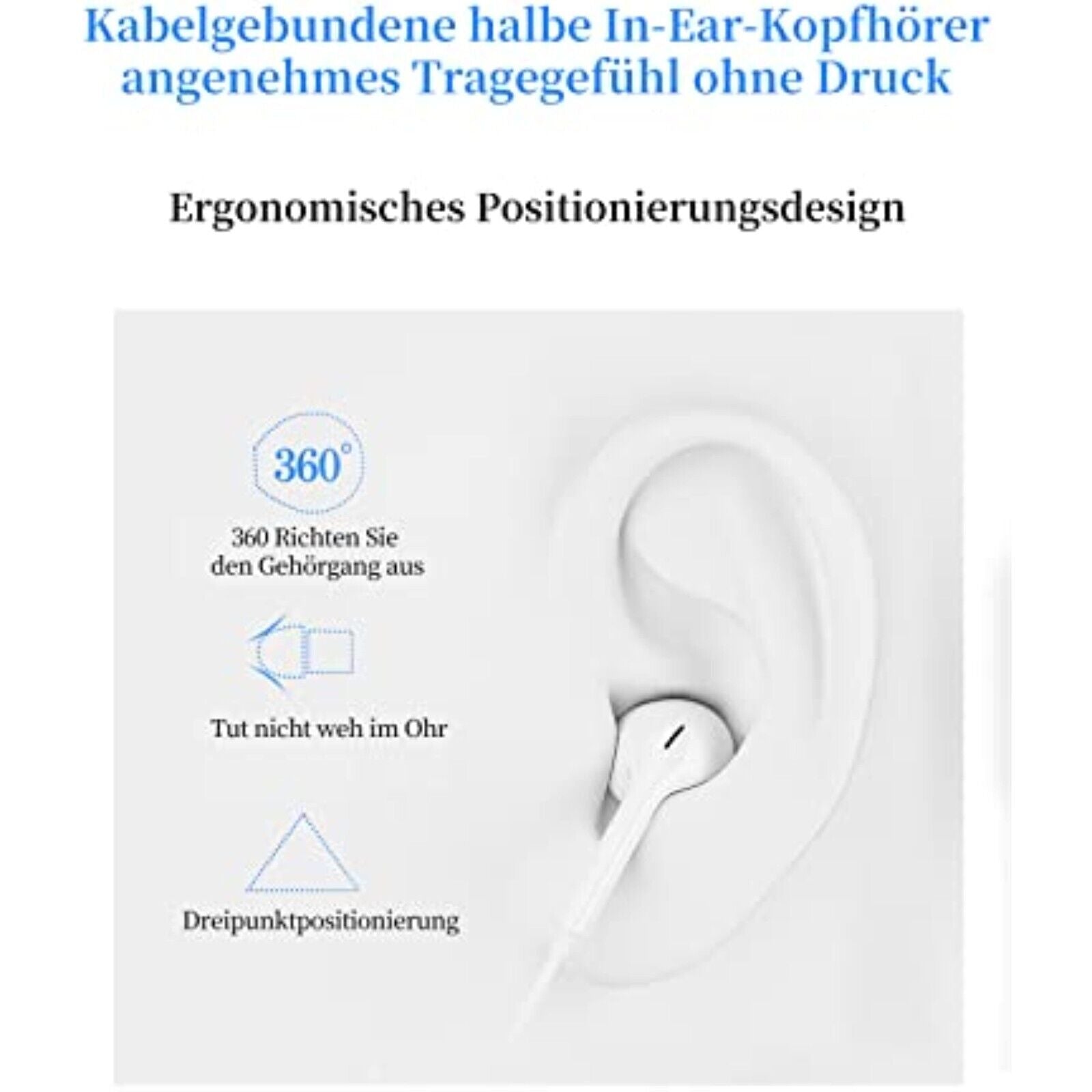 In-Ear USB-C Kopfhörer  Sport Headset BASS Für HUAWEI Samsung iPad Xiaomi Google