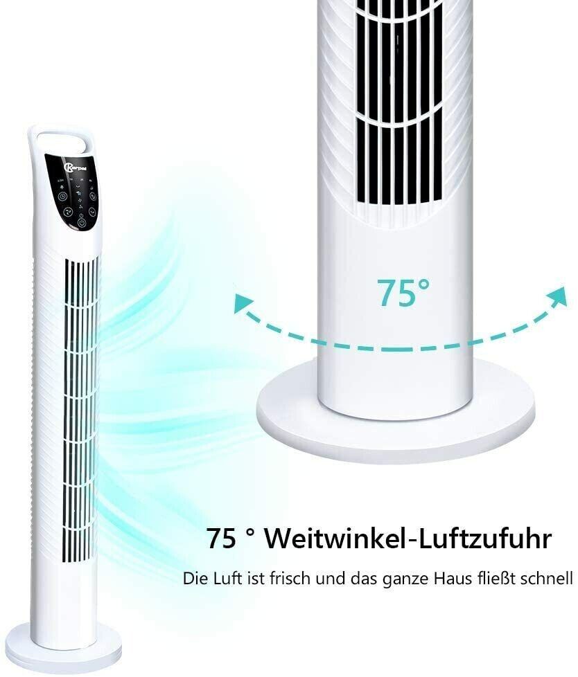 Turmventilator Ventilator Standventilator Fernbedienung Säulenventilator Timer