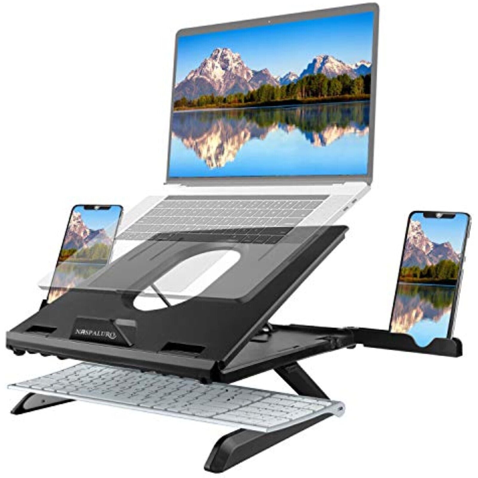 Laptop Ständer Multi-Angle Notebook Desk mit Belüftung Einstellbare (ohne box)