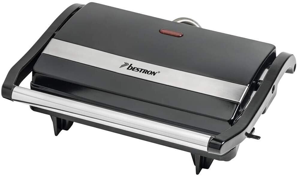 Bestron Panini Grill, Kontaktgrill APM123Z, 700W, Deckelverriegelung