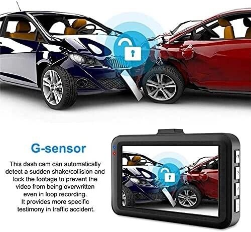 Dashcam 120° Fahrrekorder 720P Full HD Dash Cam WiFi Kamera Auto WDR Nachtsicht