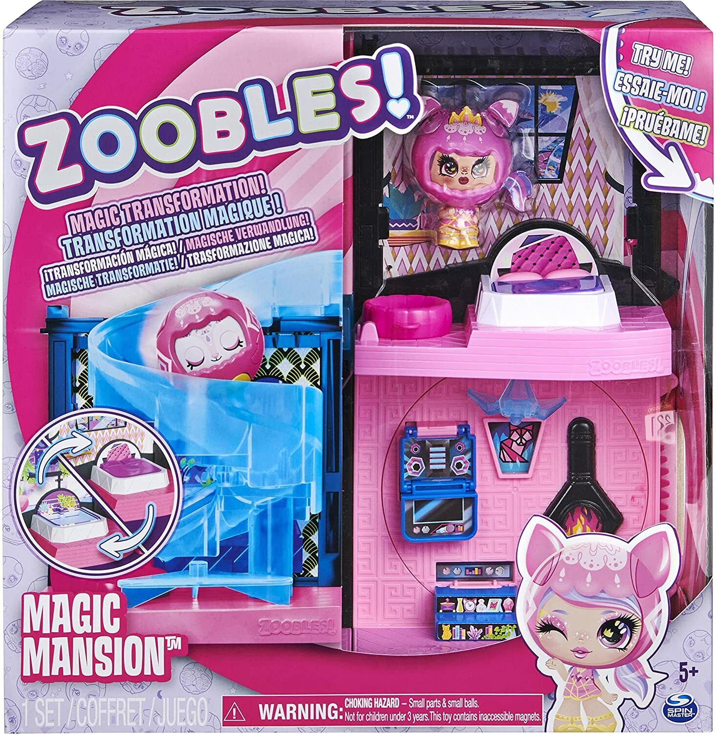 Zoobles Magic Mansion Traumhaus zum Verwandeln mit 6 Zimmern, Rutsche 19809426