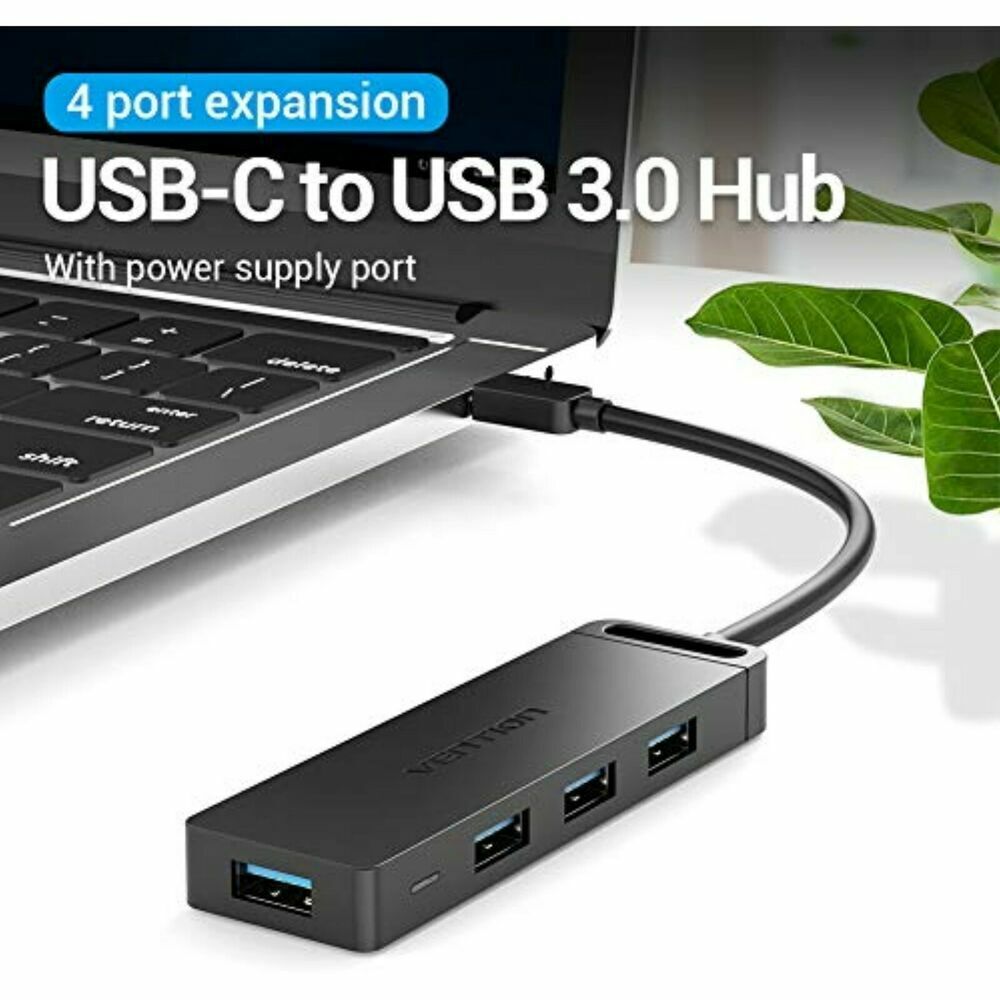 USB C-Hub-Adapter, USB 3.0-Daten-Hub-USB-Splitter vom Typ C mit 4 Anschlüssen