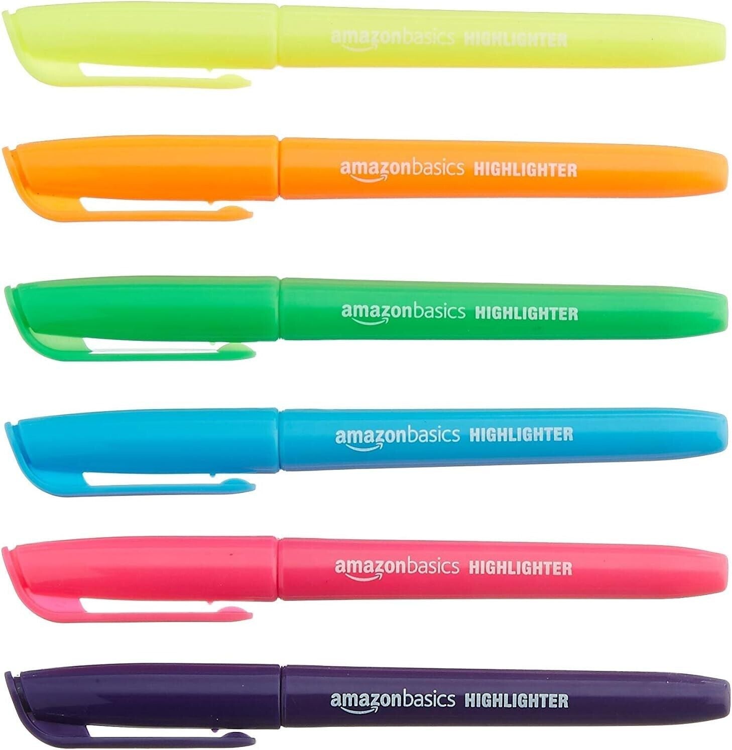 Tükenmez Kalem Amazon Basics Textmarker in verschiedenen leuchtenden Farben, 12 Stück - NEU